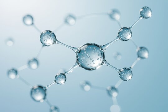 A detailed macro image showcasing viscous necking bridges in a magnesium editorial droplet system, highlighting fluid dynamics and material properties.