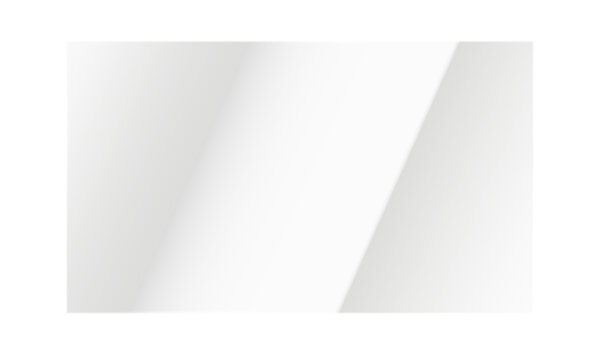 Realistic transparent clear glass panel sheet overlay with glossy shiny reflection screen for modern window tv monitor, computer display blank space