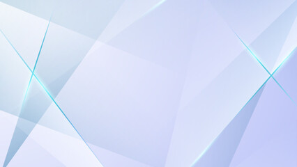 Obraz premium Abstract geometric background with blue light lines and triangles 