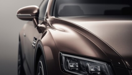 Fototapeta premium Elegant car closure. Mixed media