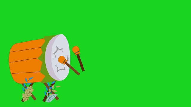 Bedug animation with an Islamic feel. islamic celebration animation