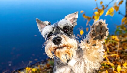 A dog with distinctive markings and fur