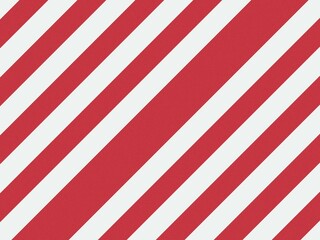 Fototapeta premium Minimalist red and white diagonal striped background for festive designs
