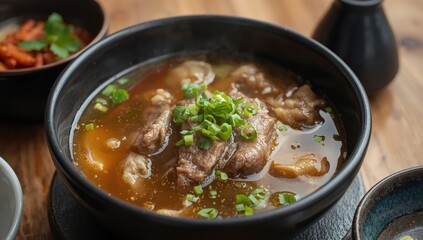 Korean beef bone broth, gomtang