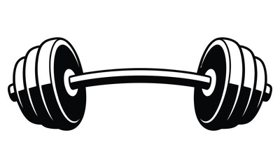 dumbbell isolated on white