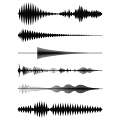 sound wave set sound waves equalizer