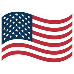 american flag on a white background