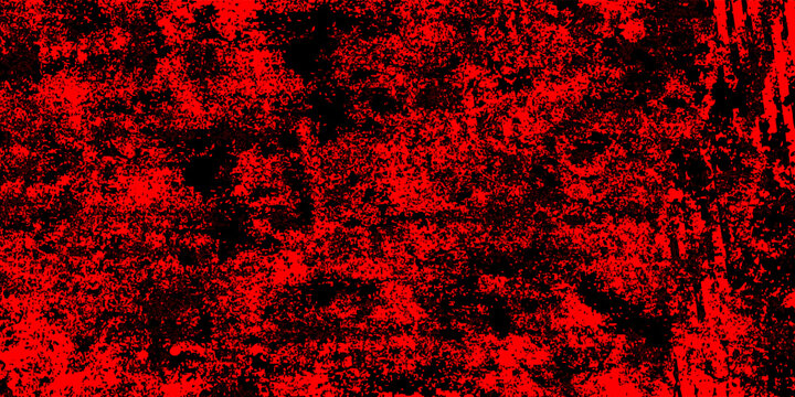 black paint abstract, grunge texture with rough brush strokes on red background. High contrast background for dramatic design. art modern