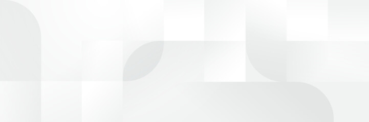 Abstract pattern white geometric banner design background.
