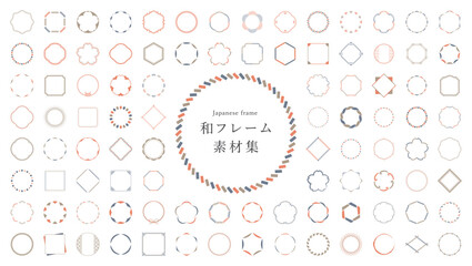 和モダンのフレームデザイン素材集 © WAWAWA