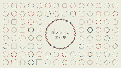 和モダンのフレームデザイン素材集 © WAWAWA