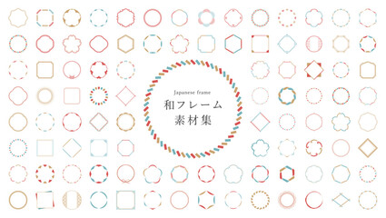 和モダンのフレームデザイン素材集 © WAWAWA