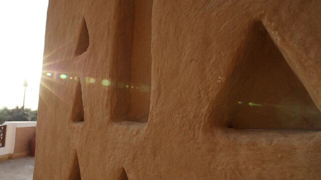 Al Diriyah old capital footage . Riyadh Saudi Arabia - Diriyah ruins - Saudi National day Founding Day 4k video