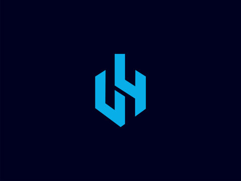 brand clothing logo design letter  JH  icon