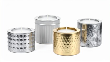 Modern Sculptural Pedestal Tables in Metallic Finishes