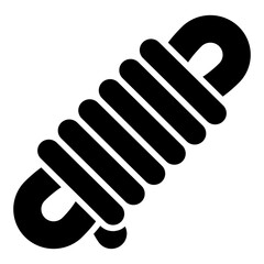 Obraz premium Rope Glyph Icon Vector for Hiking and Outdoor Activity, Camping Adventure Gear and Trekking Equipment Symbol