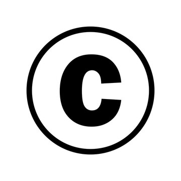 Modern copyright symbol for professional use