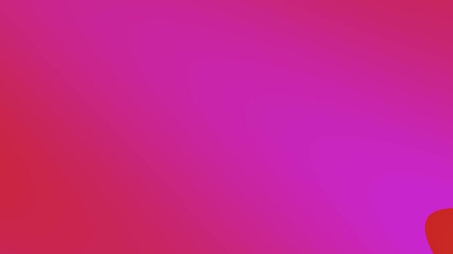 Gradient pink and red background with two curved shapes
