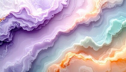 Abstract blue and colorful wave background with artistic watercolor texture