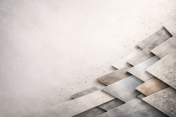 Layered Horizontal Stone and Metal Panel Background