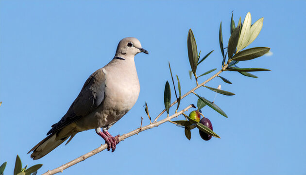 Pigeon on Tree Branch Peace Southern Africa Liberation.