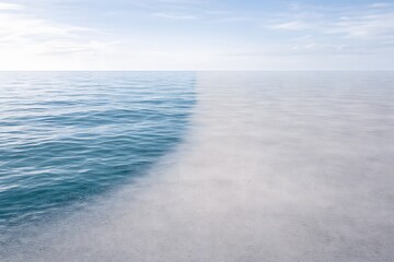 Obraz premium Surreal Climate Change and Environmental Contrast Concept