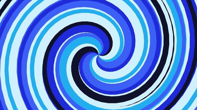 Blue Spiral Motion Graphics Animation.