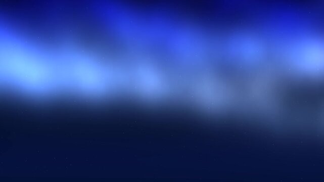 Blurred Blue Light Waves Shimmering Across Dark Background