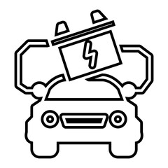 Electric car icon