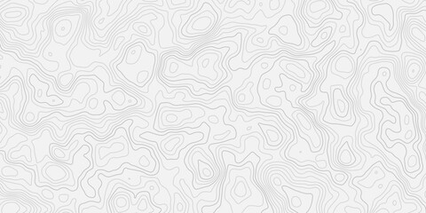Classic Mountain Terrain Topographic Contour Line Map Seamless Pattern Minimal Monochrome Vintage Outdoor Exploration Design Texture © ALAMA