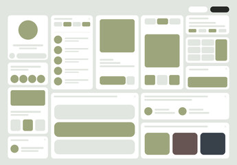 Modern UI Wireframe Kit for Web and App Design