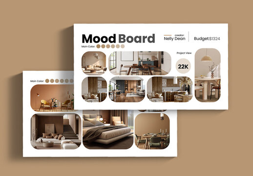 Mood Board Design Layout Template