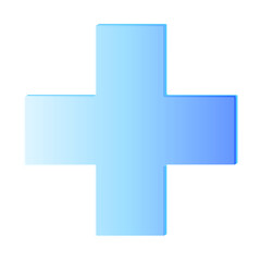 Obraz premium 3D Icon Medical Plus Cross Health Care Emergency Symbol Isolated High Quality Render Transparent Background