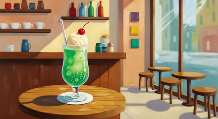 いろいろなカフェのイラスト