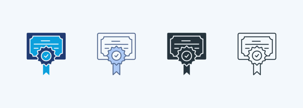 Certification Multiple Style Icon Collection