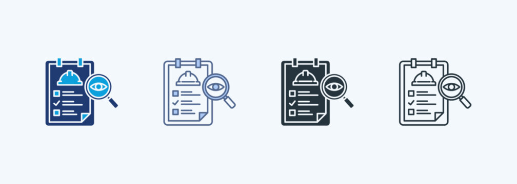 Inspection Multiple Style Icon Collection