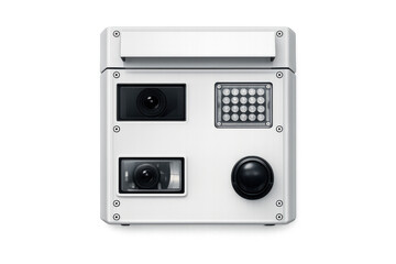 Obraz premium Elegant design of modern traffic camera for technological and urban planning projects