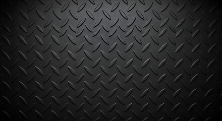 black diamond plate texture, metal background, industrial pattern