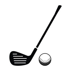 golf club and ball
