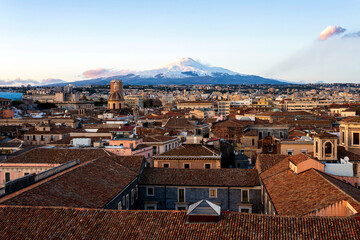 View of Catania from Badia di Sant&rsquo;Agata