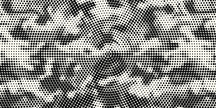 Hexagon Shapes Vector Abstract Geometric Technology Retrowave Sci-Fi Texture Isolated on Light Background. Halftone Hex Retro Simple Pattern. Eps10