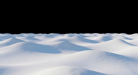 Obraz premium snowy landscape, winter wonderland, white hills, cold weather