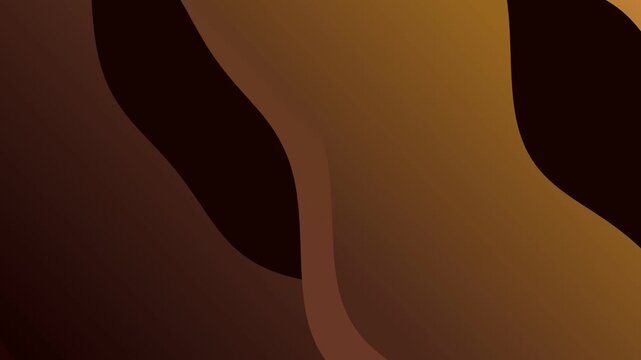 Abstract Golden Fluid Aurora Wave Background with Minimalist Smooth Gradient Motion Design