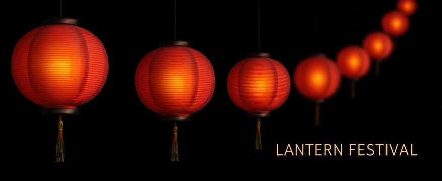 Lantern festival text lets elegant lanterns dance like fireflies lighting festive night skies.