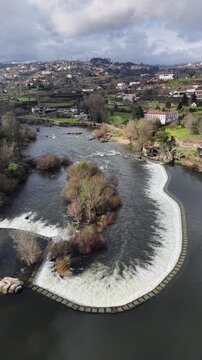 River rapids in Amarante, Portugal