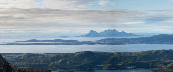 Fototapeta premium Arctic landscape of Bodø, Nordland county, Norway