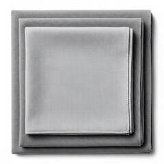 Geometric gray textile layers folded clean square microfiber stack backdrop