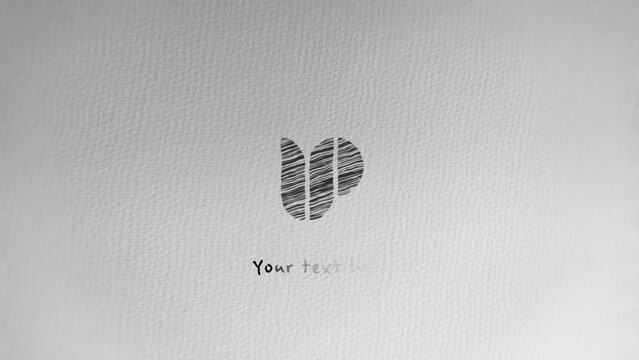 Hand Drawn Scribble Logo Reveal