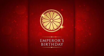 Emperor’s Birthday Chrysanthemum Emblem Card