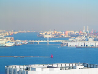 Obraz premium View from Yokohama Kitanaka Knot